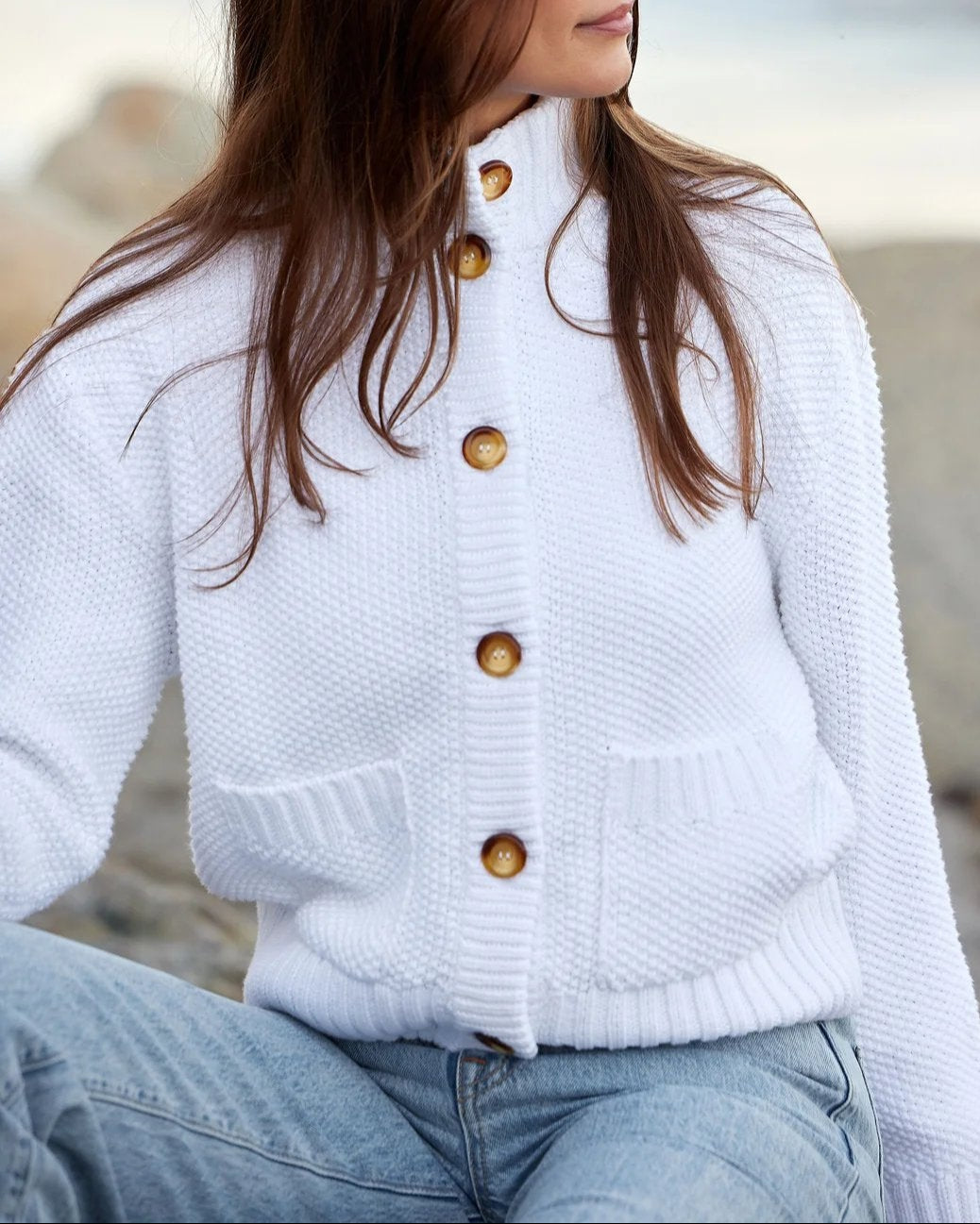 The Cotton Sweater Jacket