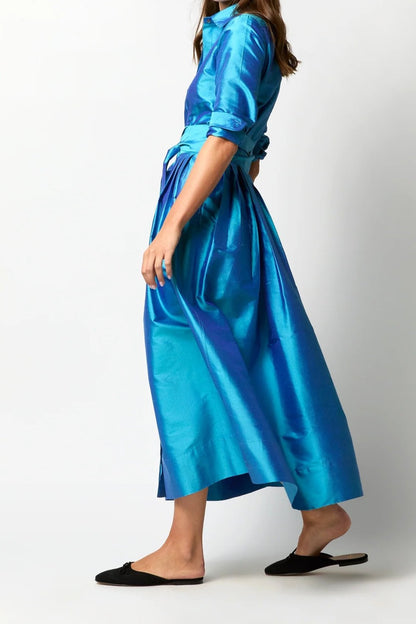 Classic Shirtwaist Maxi Dress