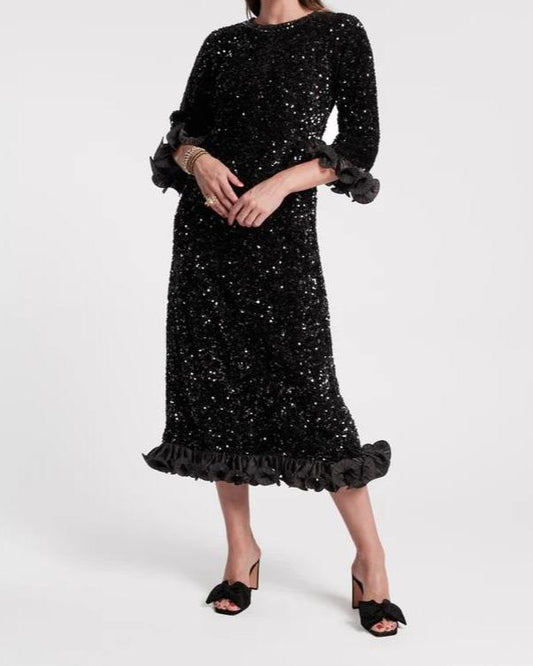 Plaza Sequin Midi Dress