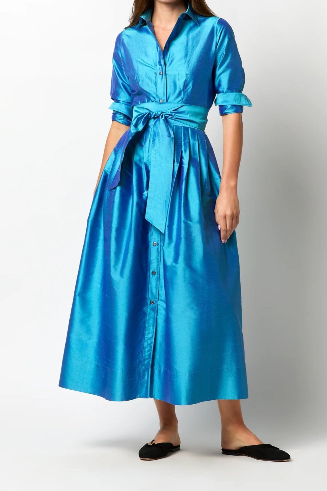 Classic Shirtwaist Maxi Dress