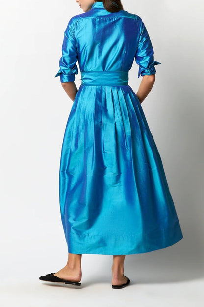 Classic Shirtwaist Maxi Dress