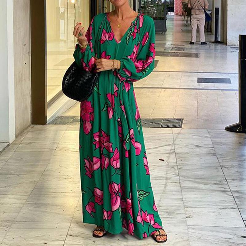 The Bright Floral Vacation Dress