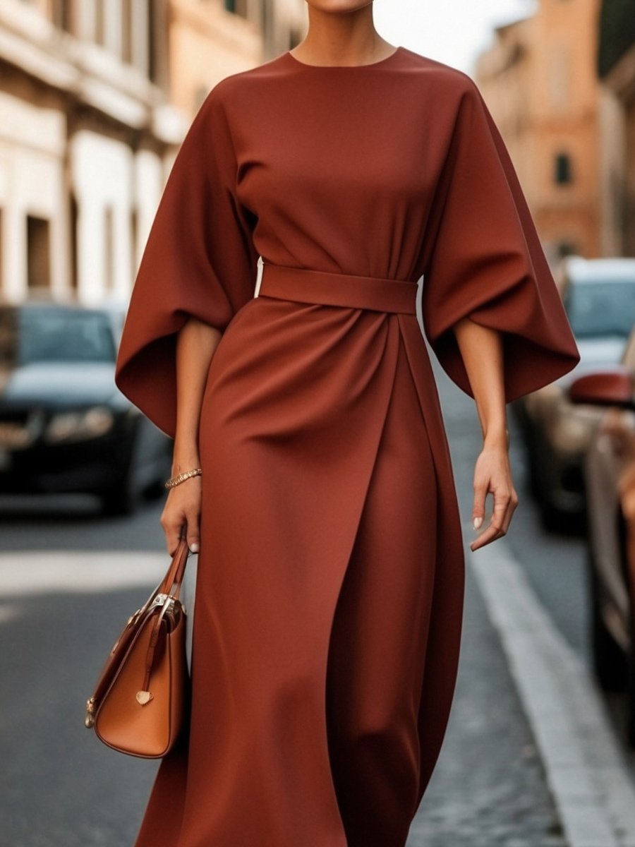 Elegant Italy Style Maxi Dress